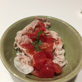 豚しゃぶとさっぱり青じそトマトがけサラダ！